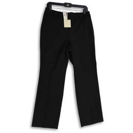 NWT Womens Black Windsor Flat Front Wide Leg Curvy  Fit Dress Pants Size 8P