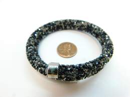 Swarovski Black & Silver Crystal Adjustable Coil Wrap Bracelet 22.2g alternative image