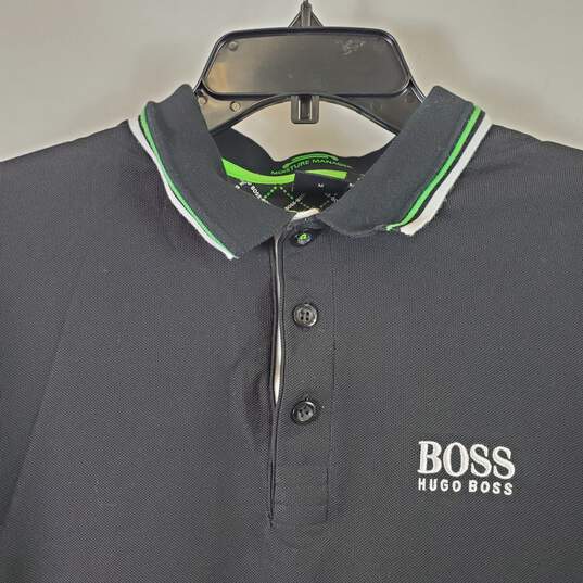 Hugo Boss Men's Black Polo SZ M image number 3