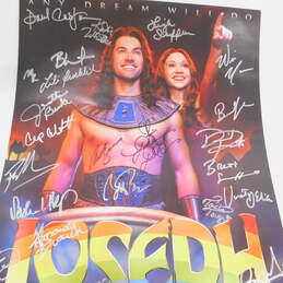 Joseph and the Amazing Technicolor Dreamcoat Cast Signed Poster 2014 through 15 N American Tour