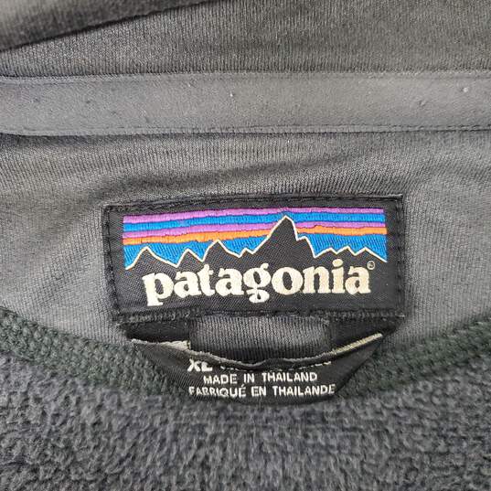 Patagonia MN's Performance Insulted Grey & Blue Fleece Full Zip Sweat Jacket Size XL image number 4