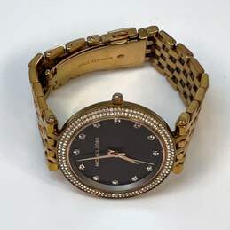 Designer Michael Kors MK-3217 Gold-Tone Stainless Steel Quartz Analog Wristwatch
