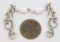 Carolyn Pollack Relios 925 Sterling Silver Faux Stone Scrolled Ear Climber Drop Earrings 6.1g image number 6