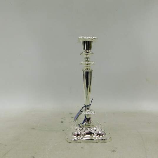 2 Vintage Mayfair Silver Plated 11 Inch Candle Holders image number 2