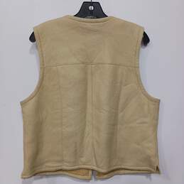 Women’s Vintage Pellacci New Zealand Baby Lamb Leather Full-Zip Basic Vest Sz L alternative image