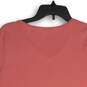 L.L. Bean Womens Pink V-Neck Short Sleeve Pullover T-Shirt Size Medium image number 4