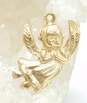14K Yellow Gold Angel Charm Pendant 1.9g image number 1