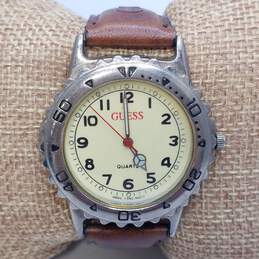 Guess 36mm Case Vintage Stainless Steel Watch alternative image