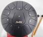 MouKey Brand 11-Note Black Steel Tongue Drum w/ Case and Accessories image number 2