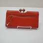 Ted Baker Bobble Snap Patent Leather Matinee Wallet in Brilliant Orange-Red image number 2