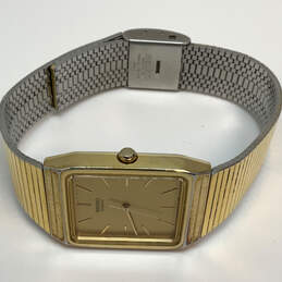 Designer Seiko 6531-5060 Gold-Tone Rectangle Shaped Analog Wristwatch alternative image