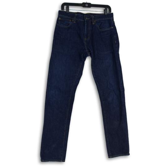 Brooks Brothers Mens Blue Denim 5-Pocket Design Straight Leg Jeans Size 30x32 image number 1