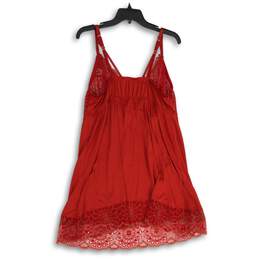 NWT Cacique Womens Red Gold Lace Sleeveless Camisole Nightgown Size 18/20 alternative image