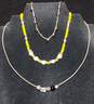 Set of Three Sterling Silver Necklaces image number 3