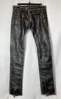 Dsquared2 Black Leather Pants - Size 46 image number 1
