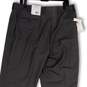 NWT Mens Gray Flat Front Pockets Straight Leg Dress Pants Size 36/34 image number 4