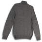 NWT Womens Gray Marled Mock Neck Long Sleeve 1/2 Zip Pullover Sweater Sz L image number 2