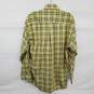 Burberry Men's Yellow Plaid 100% Cotton Button Up Long Sleeve Shirt Size M - AUTHENTICATED image number 3