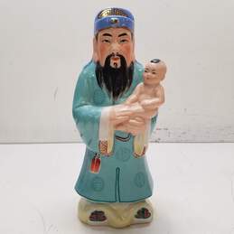 Vintage Immortal Chinese God Porcelain Figurine
