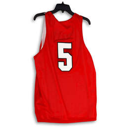 Mens Red White Utah Utes Deivon Smith #5 Basketball Jersey Size Large alternative image