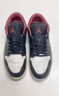 Air Jordan 553558-063 1 Low White Toe Black Sneakers Men's Size 13 image number 5