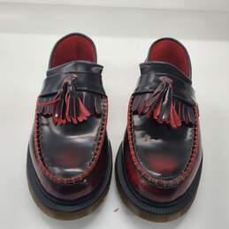 Dr. Martens Adrian Arcadia Cherry Red Leather Tassel Loafers Unisex Sz 4 M | 5 W alternative image