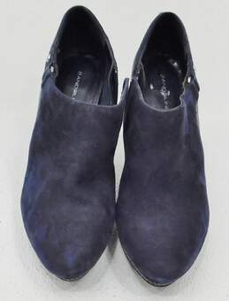 Women's Bandolino High Heeled Boot Shoes Blue Suede alternative image