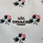 Coach Bramble Rose Print White Leather Taxi Tote Bag image number 3
