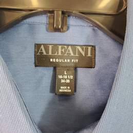 Alfani Men Blue Long Sleeve Button Up Shirt NWT sz L alternative image