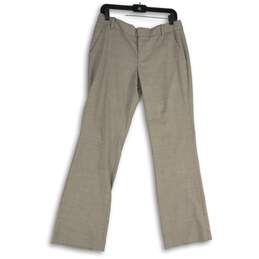 Banana Republic Mens Gray Flat Front Slash Pocket Straight Leg Dress Pants Sz 6