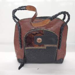 James Culver Handmade Mixed Leather Handbag Made in Tubac, Arizona