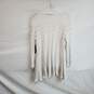 Nic+Zoe White Linen Blend Open Knit Cardigan WM Size M NWT image number 2