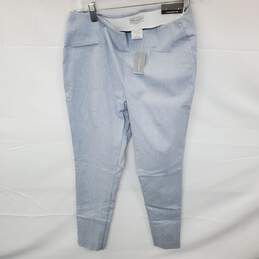 Wm Van Huesen Slate Grey Blue Stretch Pants Sz 6