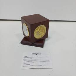 Bombay Co. Desk Clock w/ Thermal, Calendar & Metric Converter