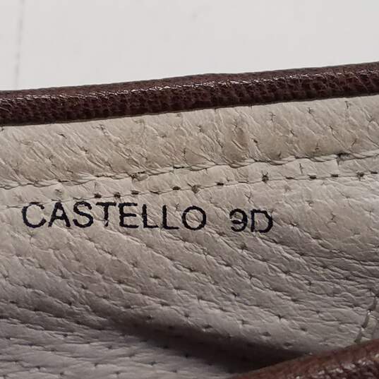 Vince Camuto Castello Brown Leather Loafers Men's Size 9D image number 7