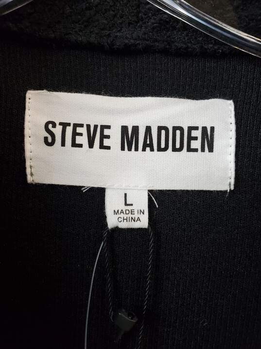 Steve Madden Black Cotton Cardigan Size L image number 3
