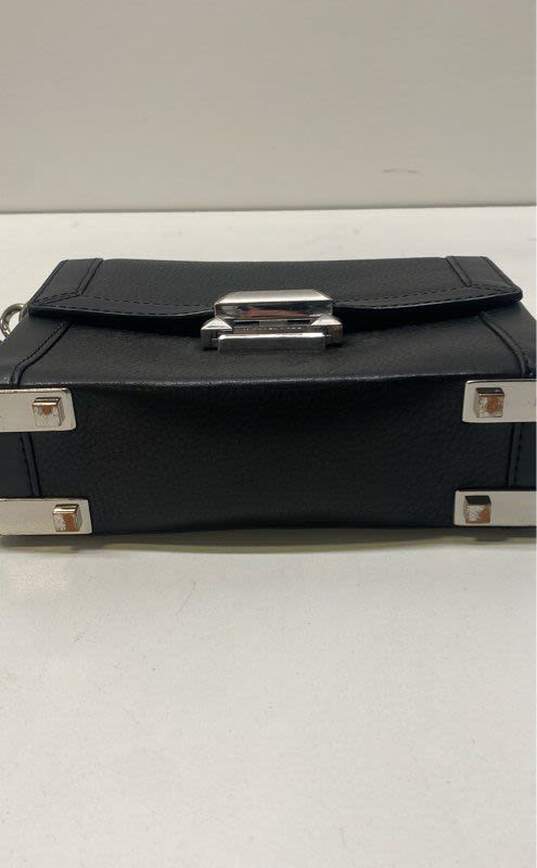 Michael Kors Leather Jayne Small Trunk Bag Black image number 3