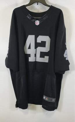 Nike Mens Black Las Vegas Raiders Karl Joseph #42 Football NFL Jersey Size 60