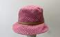 GUESS Pink Logo Signature Canvas Buckle Sun Bucket Hat image number 3
