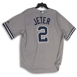 Genuine Merchandise Majestic Mens Gray NY Yankees Derek Jeter #2 Jersey Size XL alternative image