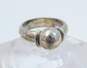 Vintage Taxco & Mexican Artisan 925 Sterling Silver Clip-On Earrings & Ring 18.1g image number 2