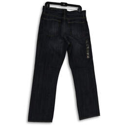 NWT Womens Blue Denim Medium Wash Straight Leg Jeans Size 33/32 alternative image
