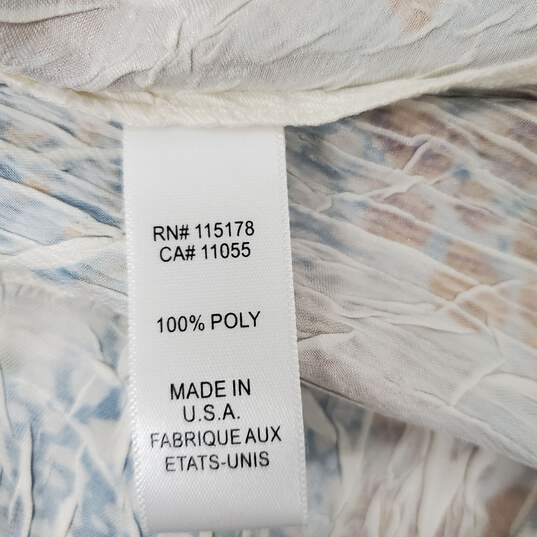 Komarov WM's 100% Poly Multi Color Midi Sheer Dress Size L image number 4