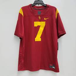Nike Men's USC #7 Red Football Jersey Sz. XL (NWT)