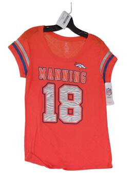 NWT Boys Orange Denver Broncos Peyton Manning 18 NFL Jersey Size Large