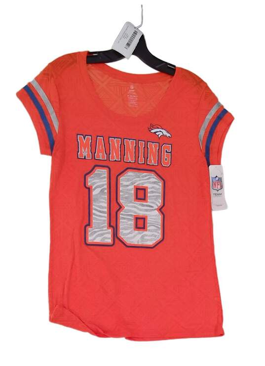 NWT Boys Orange Denver Broncos Peyton Manning 18 NFL Jersey Size Large image number 1