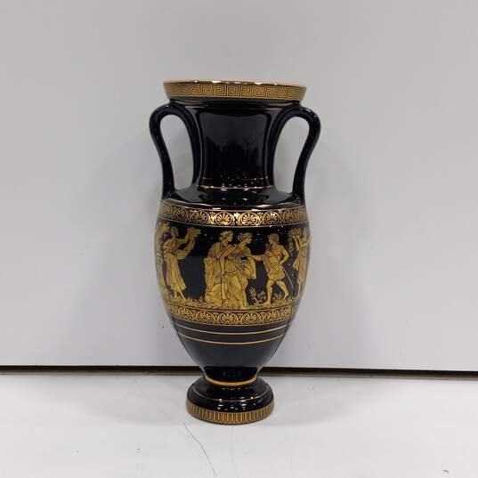 Spyropoulos Handmade 24 K Gold Greek Art Vase image number 2