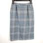 Pendleton Women Grey Plaid Wool Pencil Skirt Sz 4 image number 1