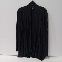 INC International Concepts Black Cardigan Size L