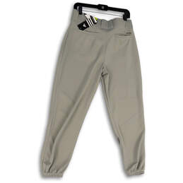 NWT Mens Gray Flat Front Pockets Tapered Leg Baseball Jogger Pants Size M alternative image